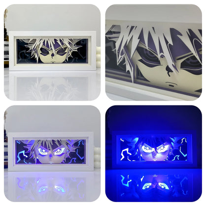 Anime series paper-cut light  bedroom night light, remote control included