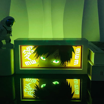 3D Anime Light Box Led Paper Carving, Night Lamp Cartoon Manga Shadow Glowing Lightbox Table Lamp for Friend Gifts