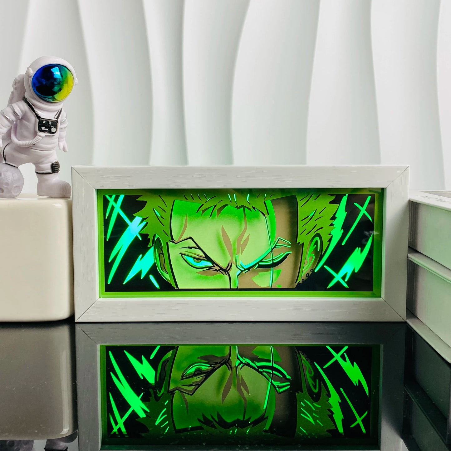 3D Anime Light Box Led Paper Carving, Night Lamp Cartoon Manga Shadow Glowing Lightbox Table Lamp for Friend Gifts