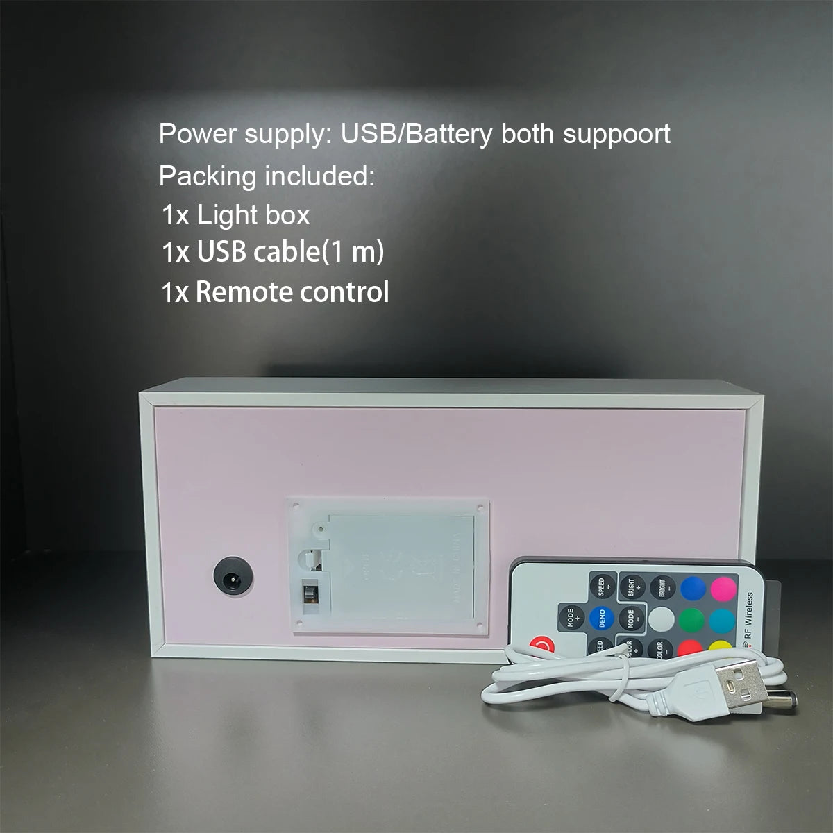 Anime series paper-cut light  bedroom night light, remote control included