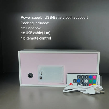 Anime series paper-cut light  bedroom night light, remote control included