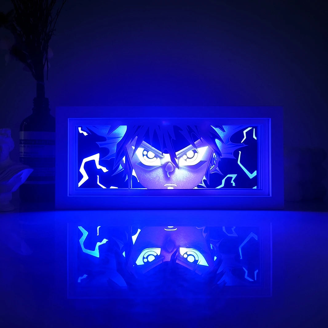 Anime series paper-cut light  bedroom night light, remote control included