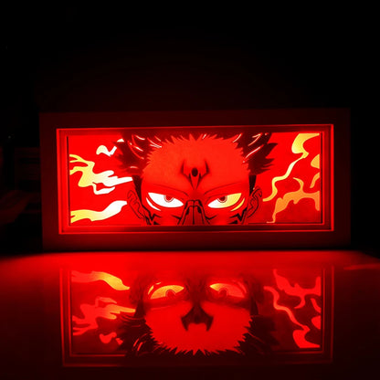 Anime series paper-cut light  bedroom night light, remote control included