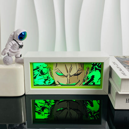 3D Anime Light Box Led Paper Carving, Night Lamp Cartoon Manga Shadow Glowing Lightbox Table Lamp for Friend Gifts