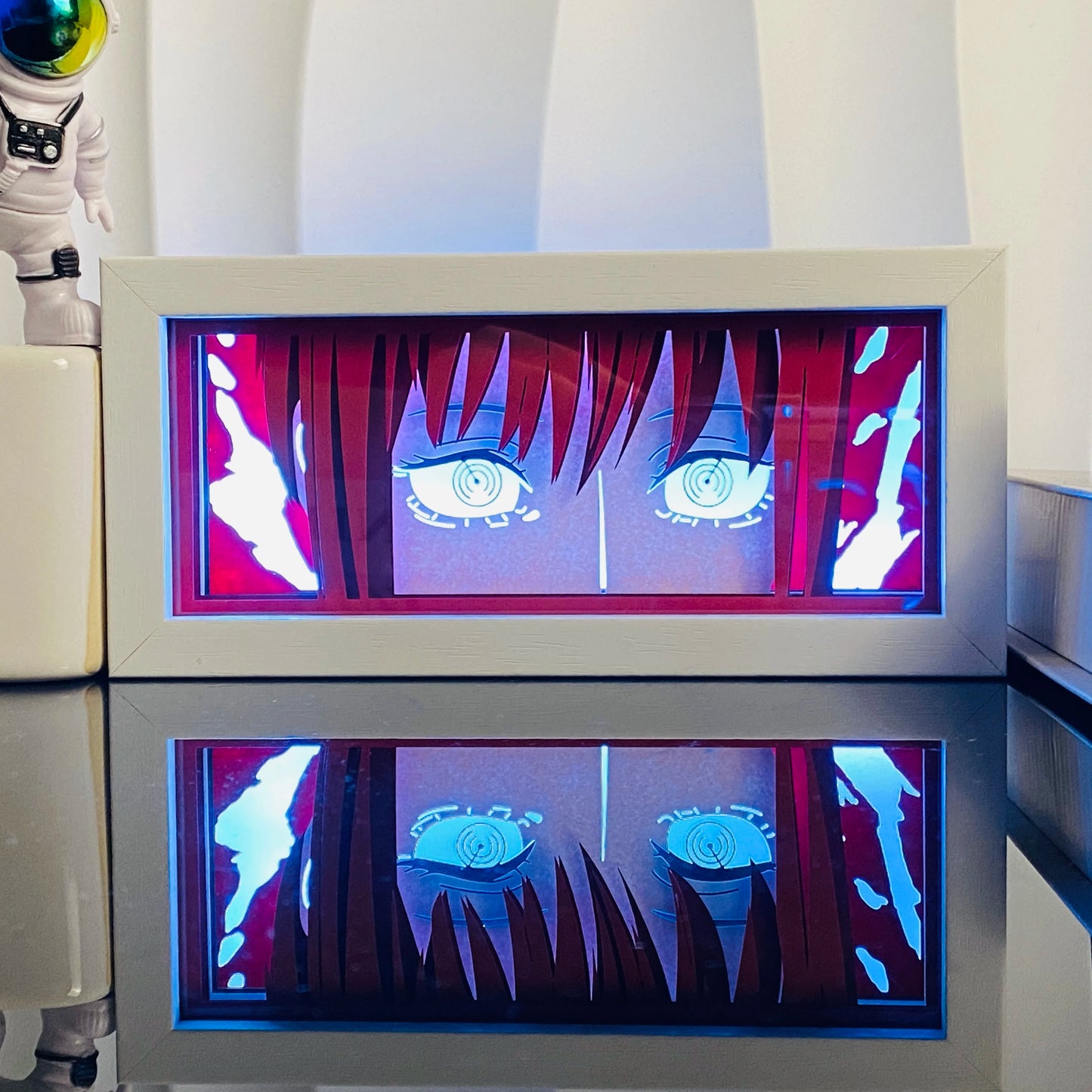 3D Anime Light Box Led Paper Carving, Night Lamp Cartoon Manga Shadow Glowing Lightbox Table Lamp for Friend Gifts