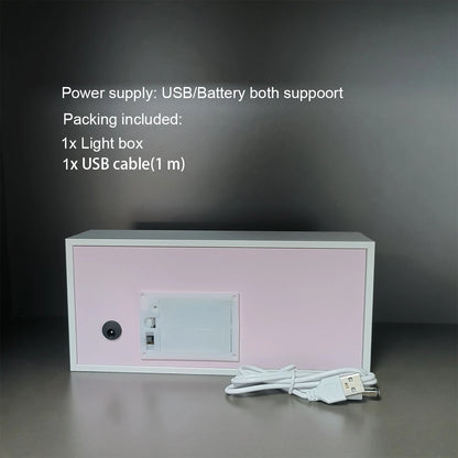 Anime 3D Shadow Lamp Manga Night Light Laser Carving Paper Lamp Light Box Table Lamp