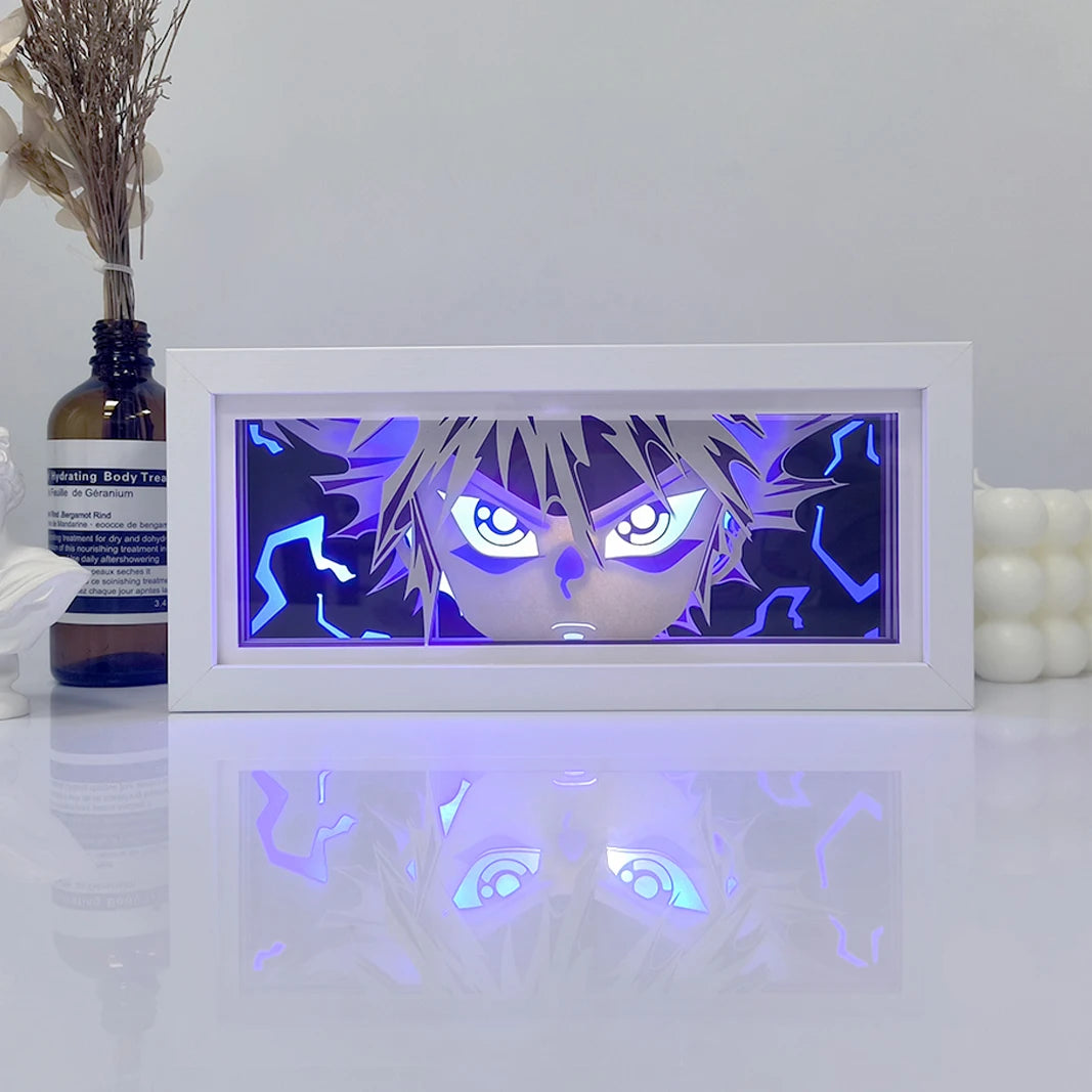 Anime series paper-cut light  bedroom night light, remote control included