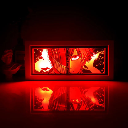 Anime series paper-cut light  bedroom night light, remote control included