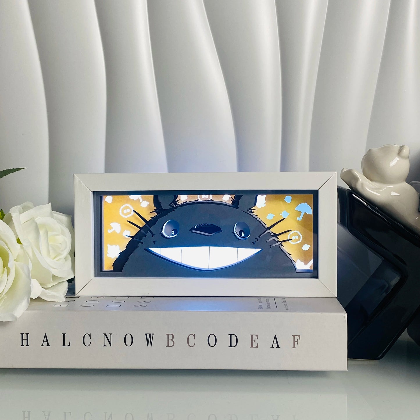 3D Anime Light Box Led Paper Carving, Night Lamp Cartoon Manga Shadow Glowing Lightbox Table Lamp for Friend Gifts