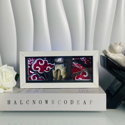 3D Anime Light Box Led Paper Carving, Night Lamp Cartoon Manga Shadow Glowing Lightbox Table Lamp for Friend Gifts